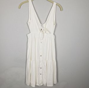 Storia knot front white dress S